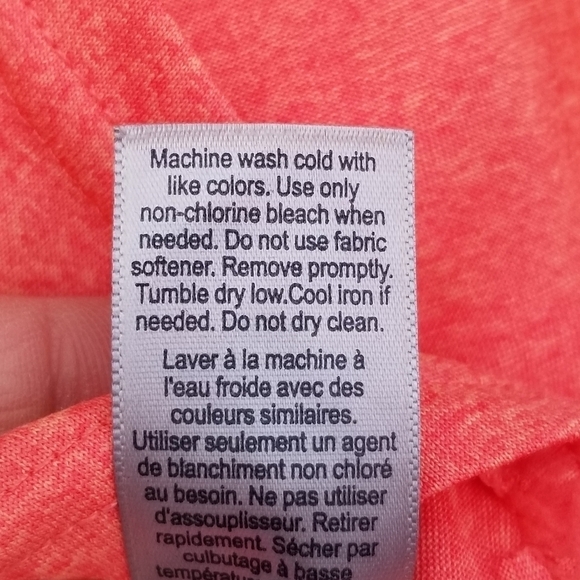 NWT C9 by Champion bright coral flowy keyhole athletic top XXL - Picture 8 of 8